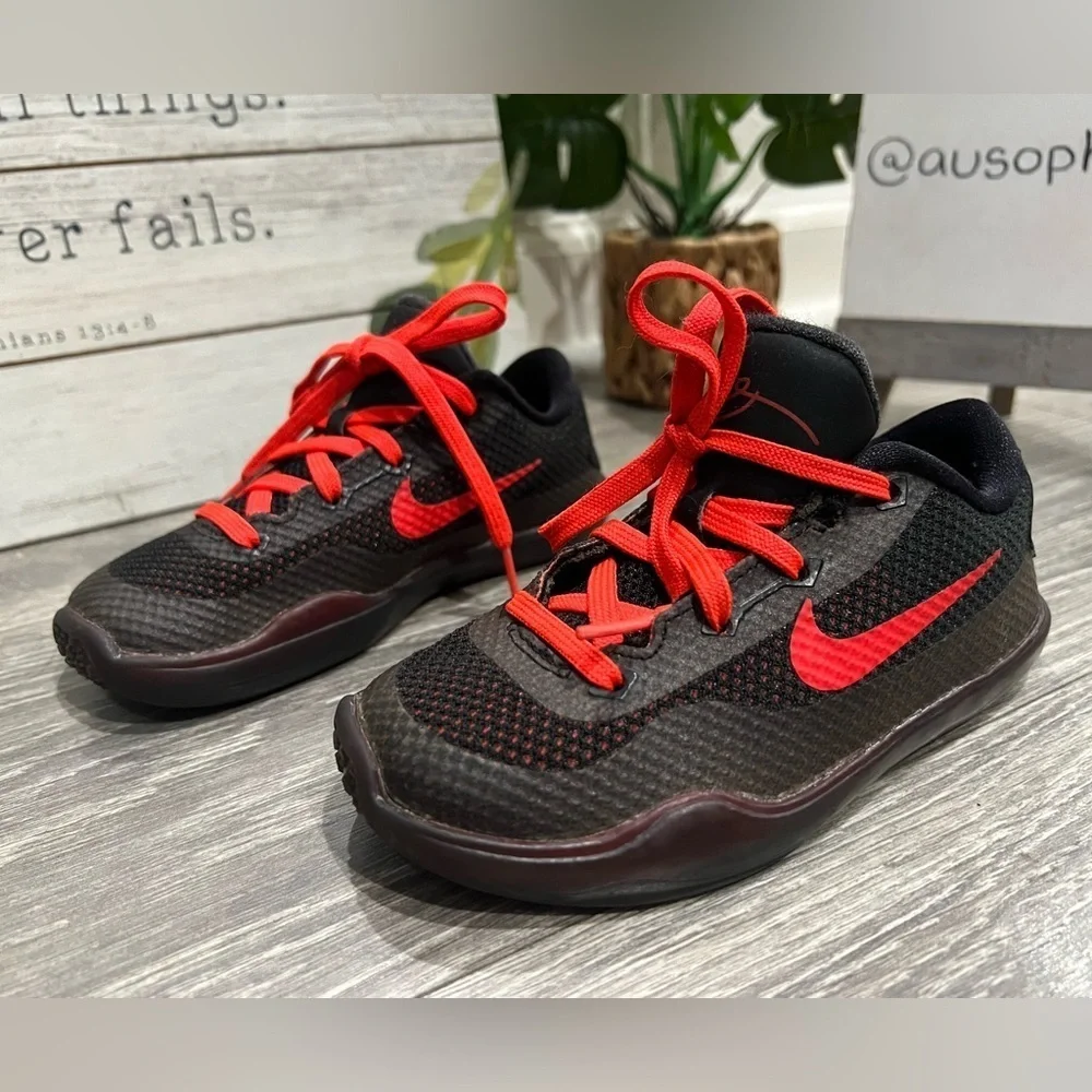 Nike Kobe 10 X Baby Size 9C Black Anthracite Crimson 726069-060 Toddler TD